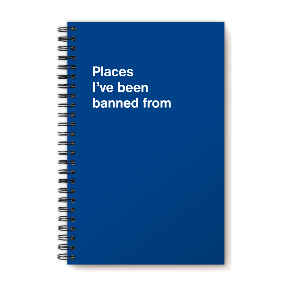 A funny notebook from WTF Notebooks® entitled 