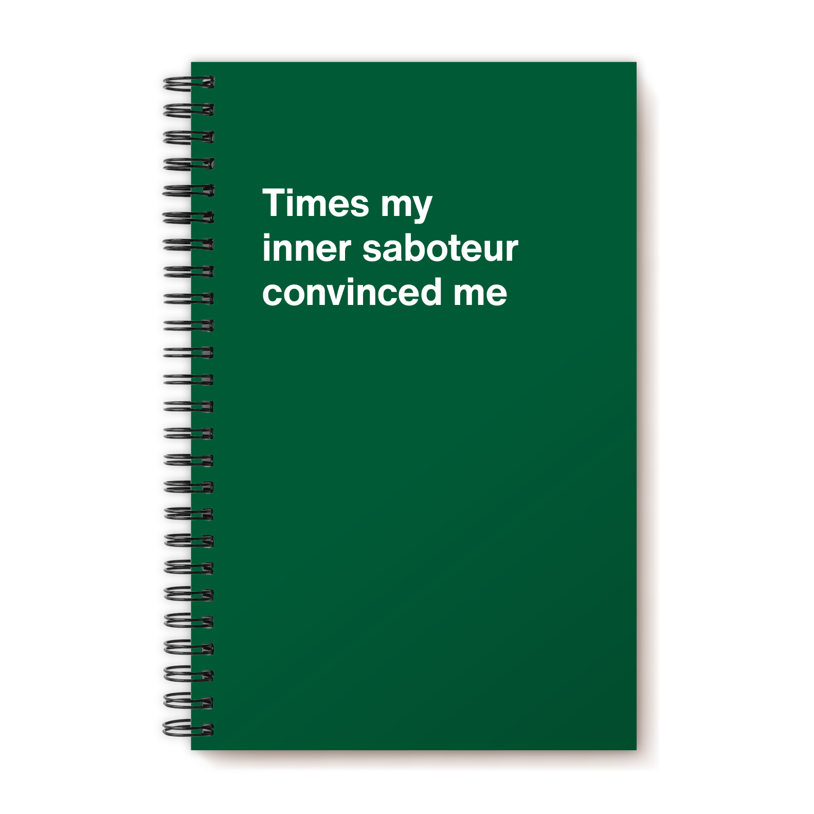 Times my inner saboteur convinced me | WTF Notebooks