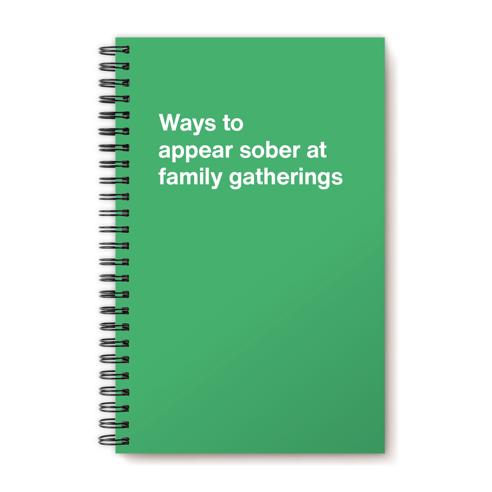 A funny notebook from WTF Notebooks® entitled 
