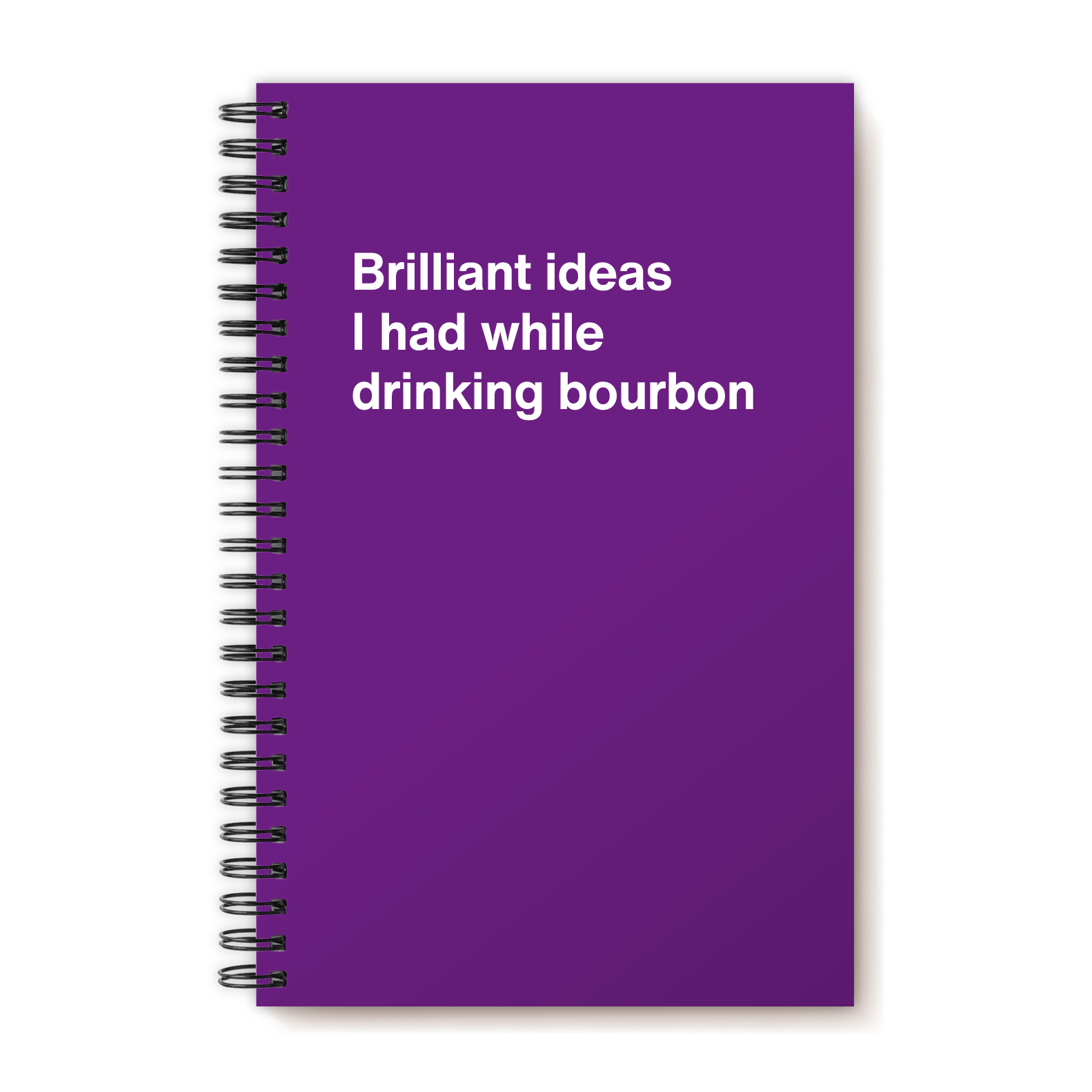 Brilliant ideas I had while drinking bourbon | WTF Notebooks