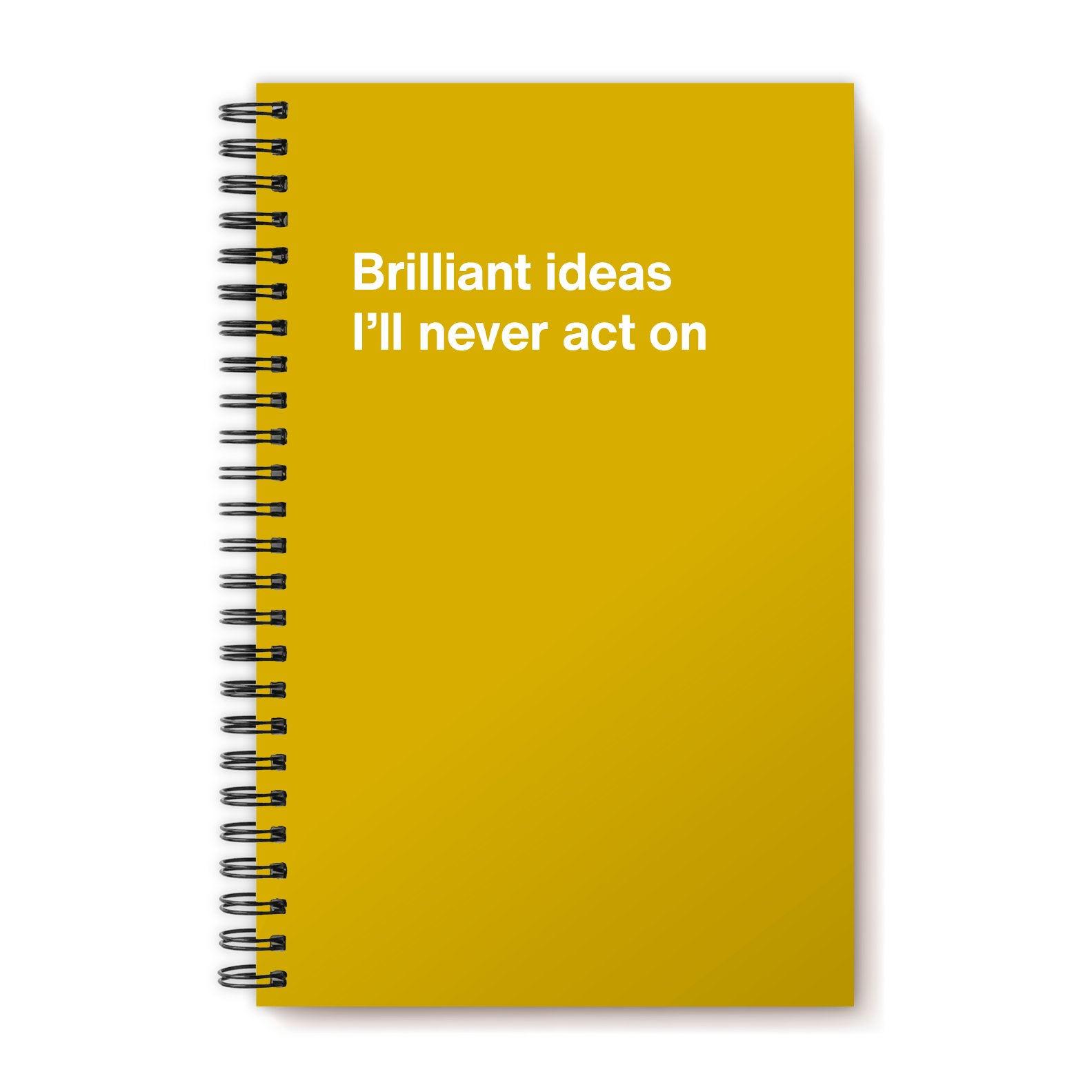 Brilliant ideas I'll never act on | WTF Notebooks
