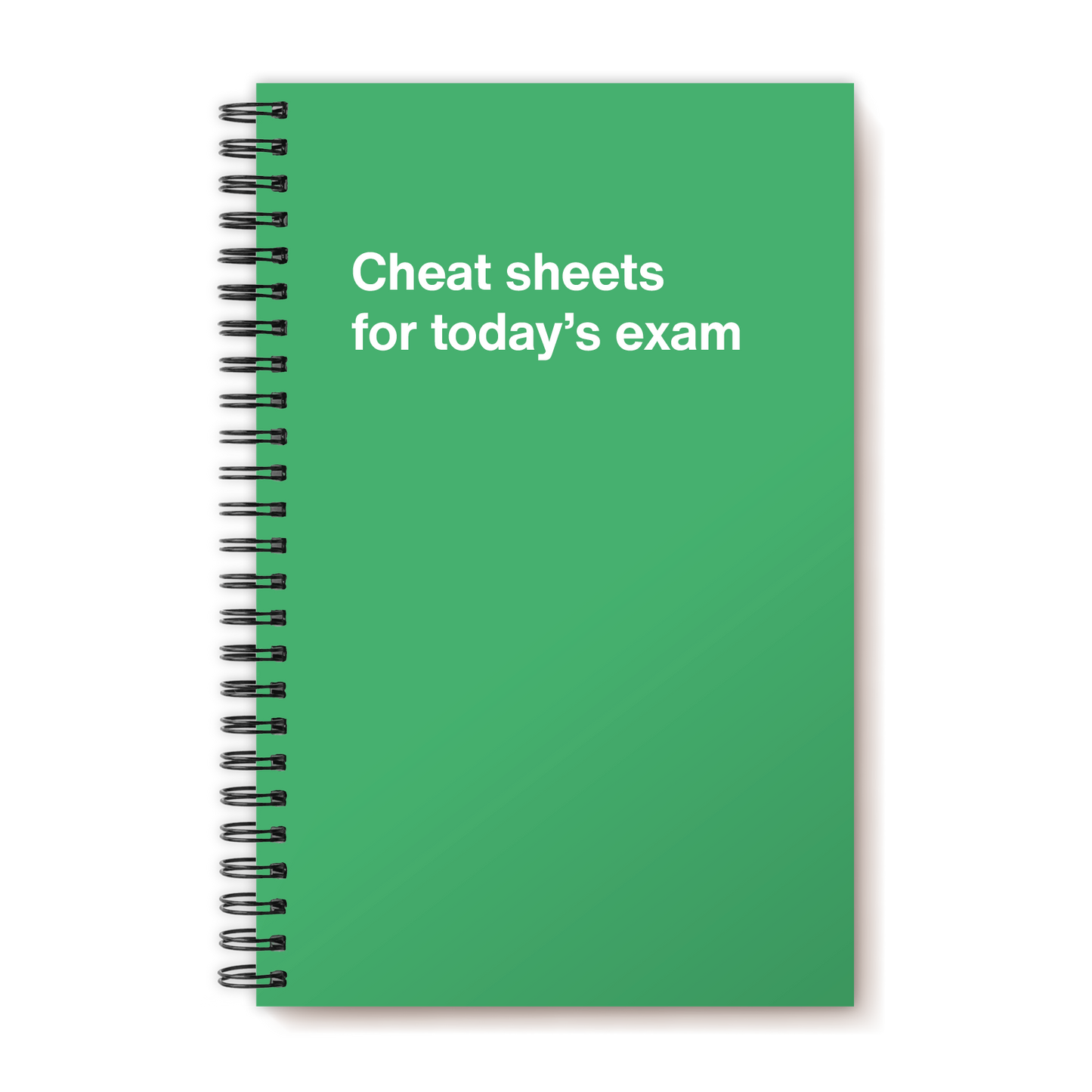 Cheat sheets for today's exam | WTF Notebooks
