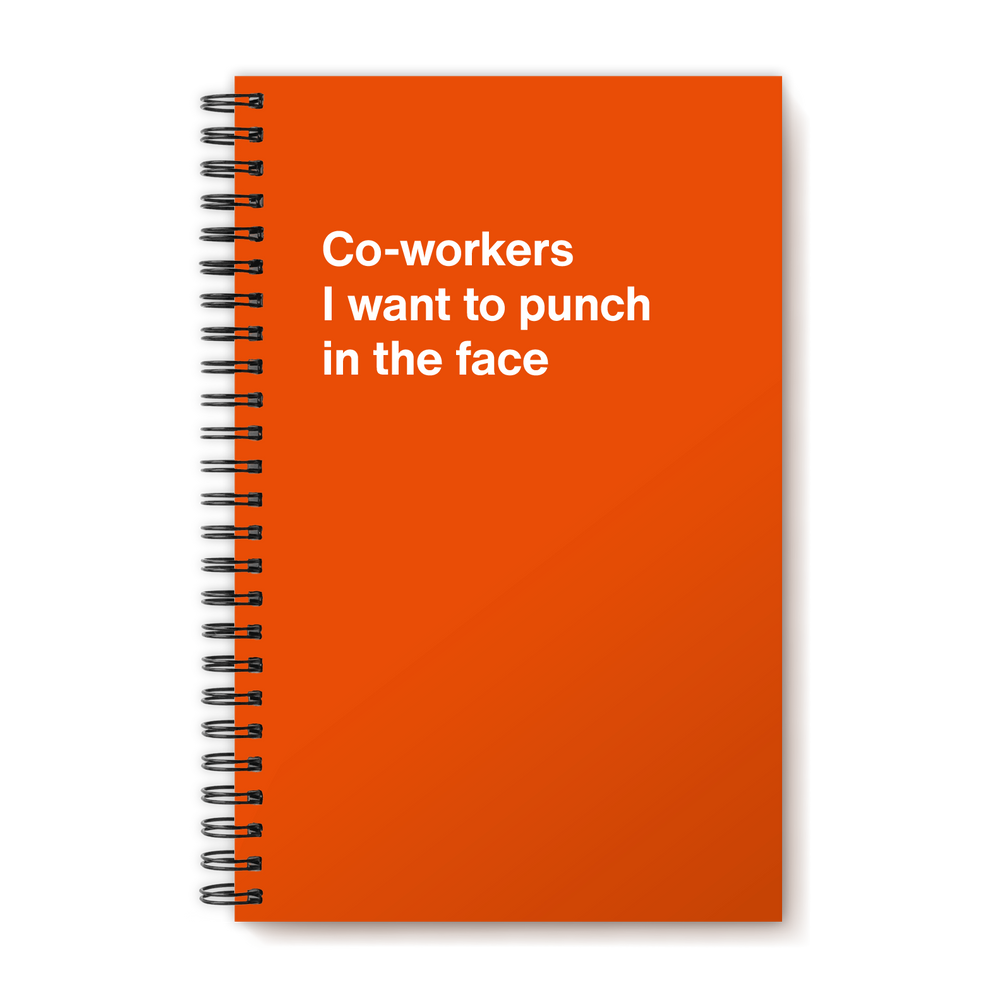 A funny notebook from WTF Notebooks® entitled 