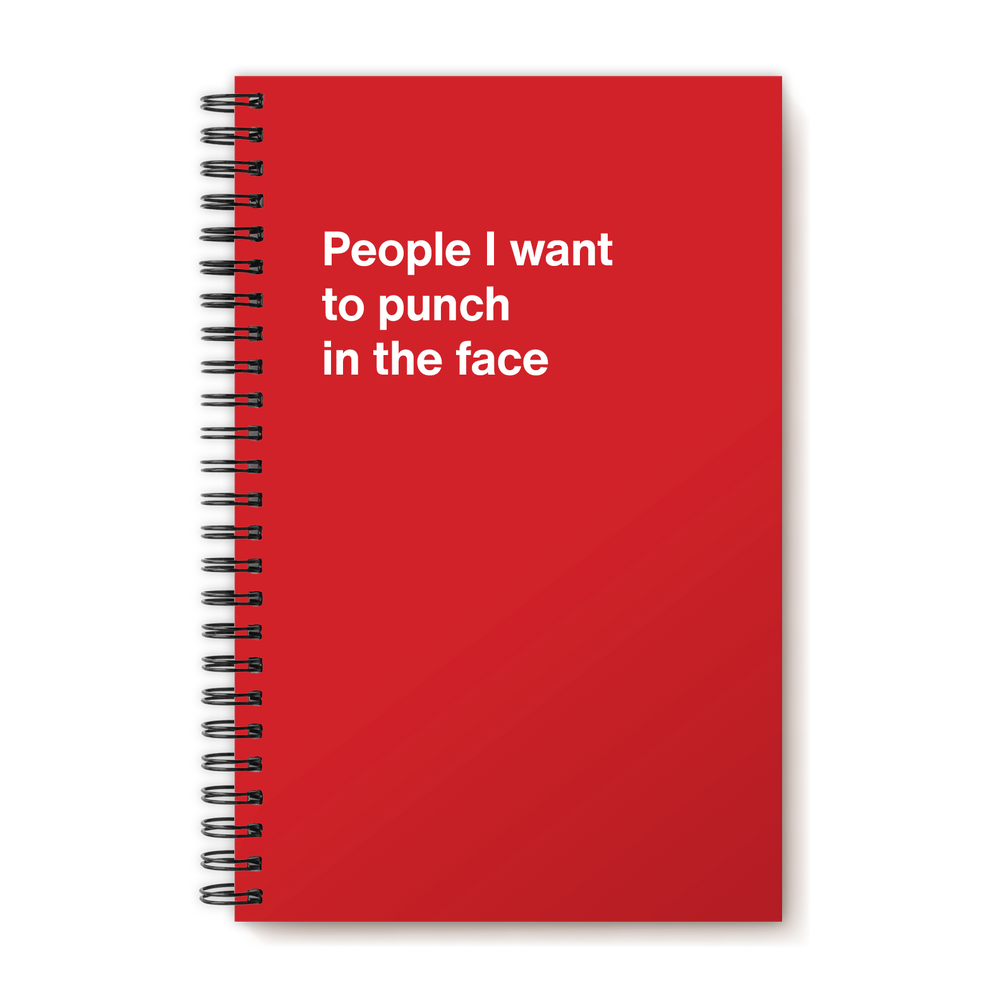 A funny notebook from WTF Notebooks® entitled 