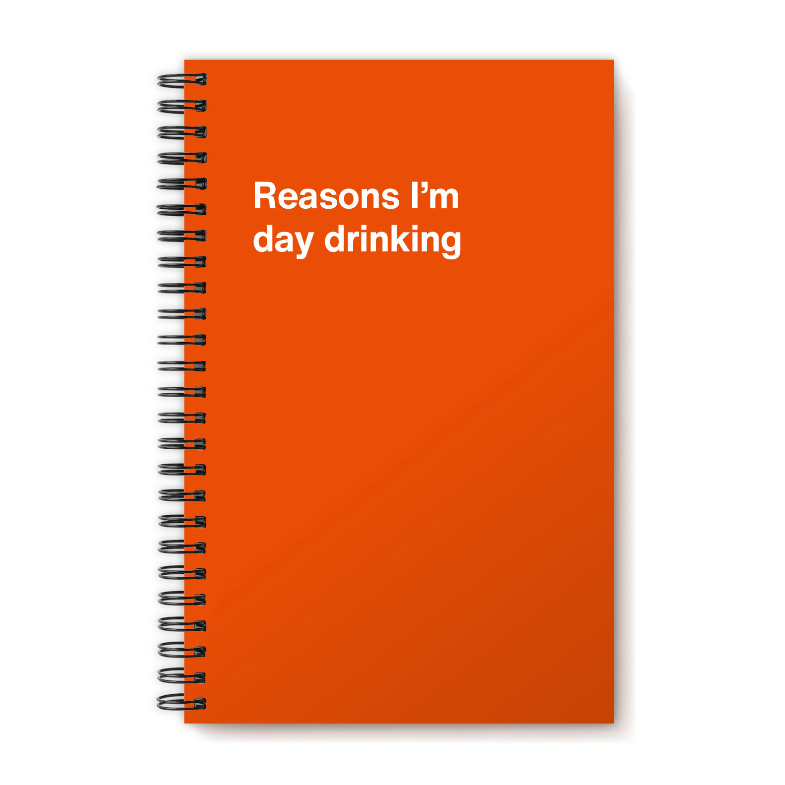 Reasons I'm day drinking | WTF Notebooks