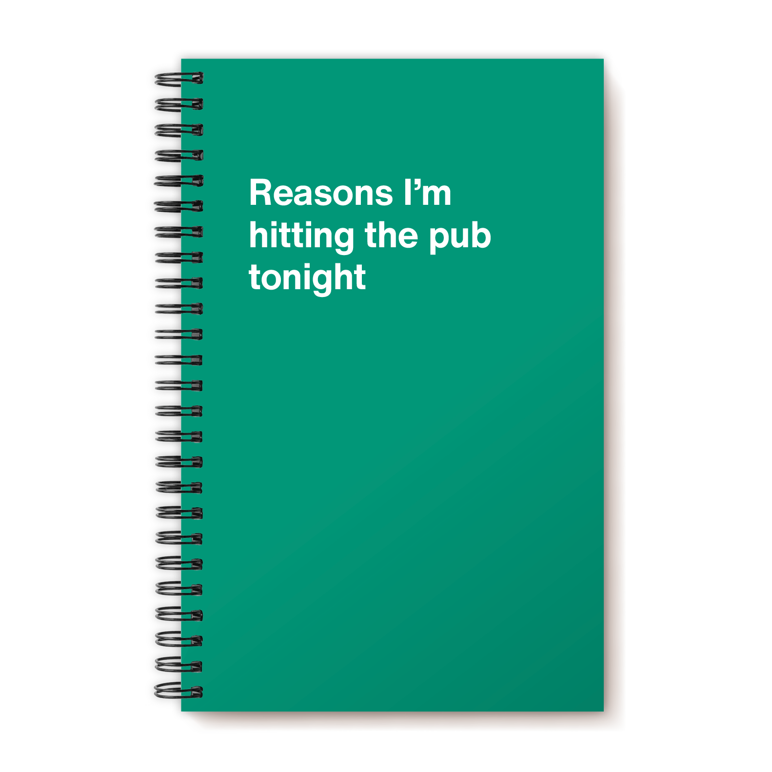 Reasons I’m hitting the pub tonight | WTF Notebooks