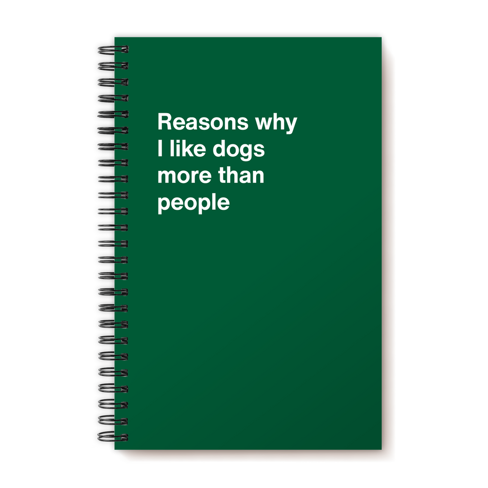 A funny notebook from WTF Notebooks® entitled 