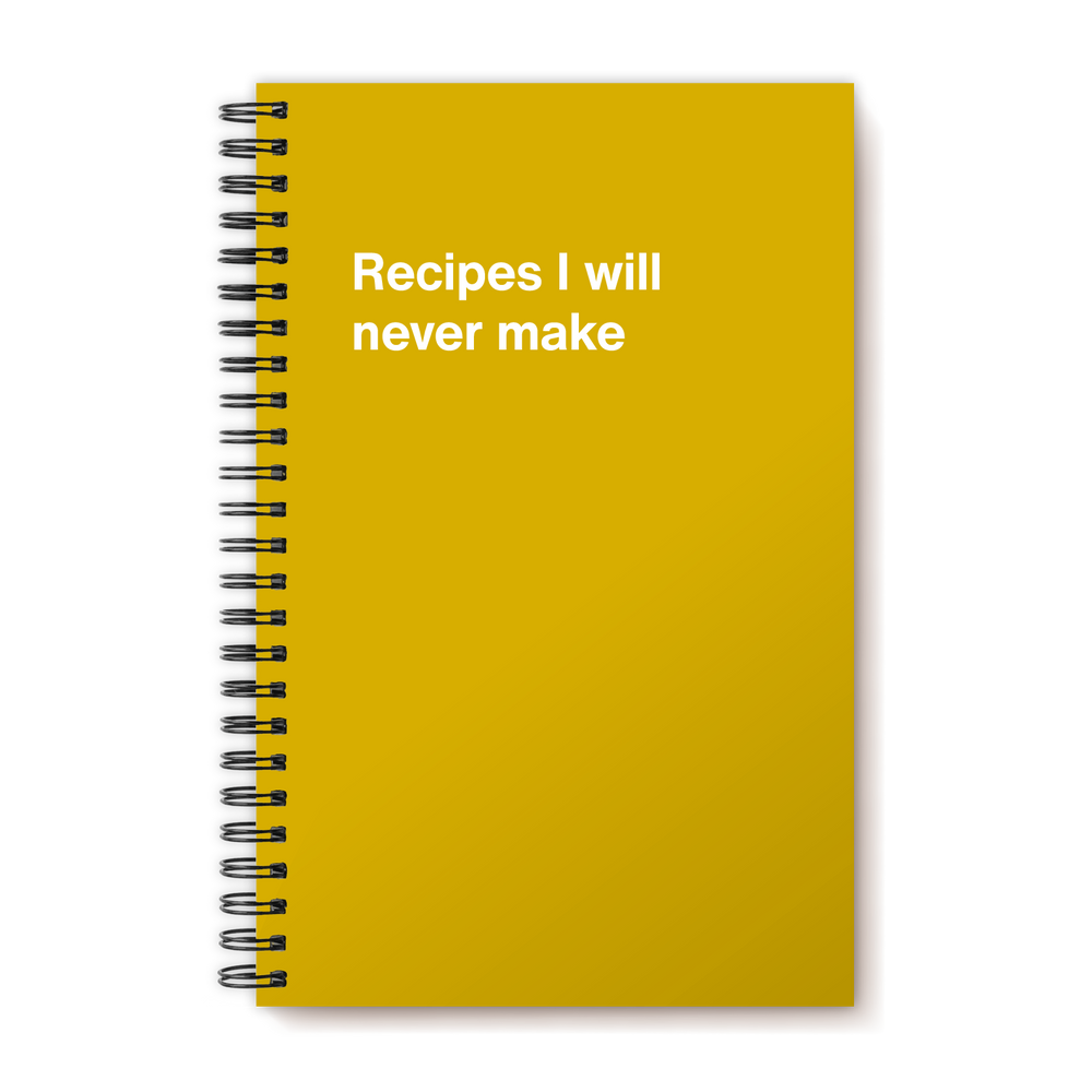 A funny notebook from WTF Notebooks® entitled 