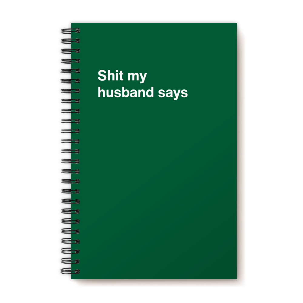 A funny notebook from WTF Notebooks® entitled 
