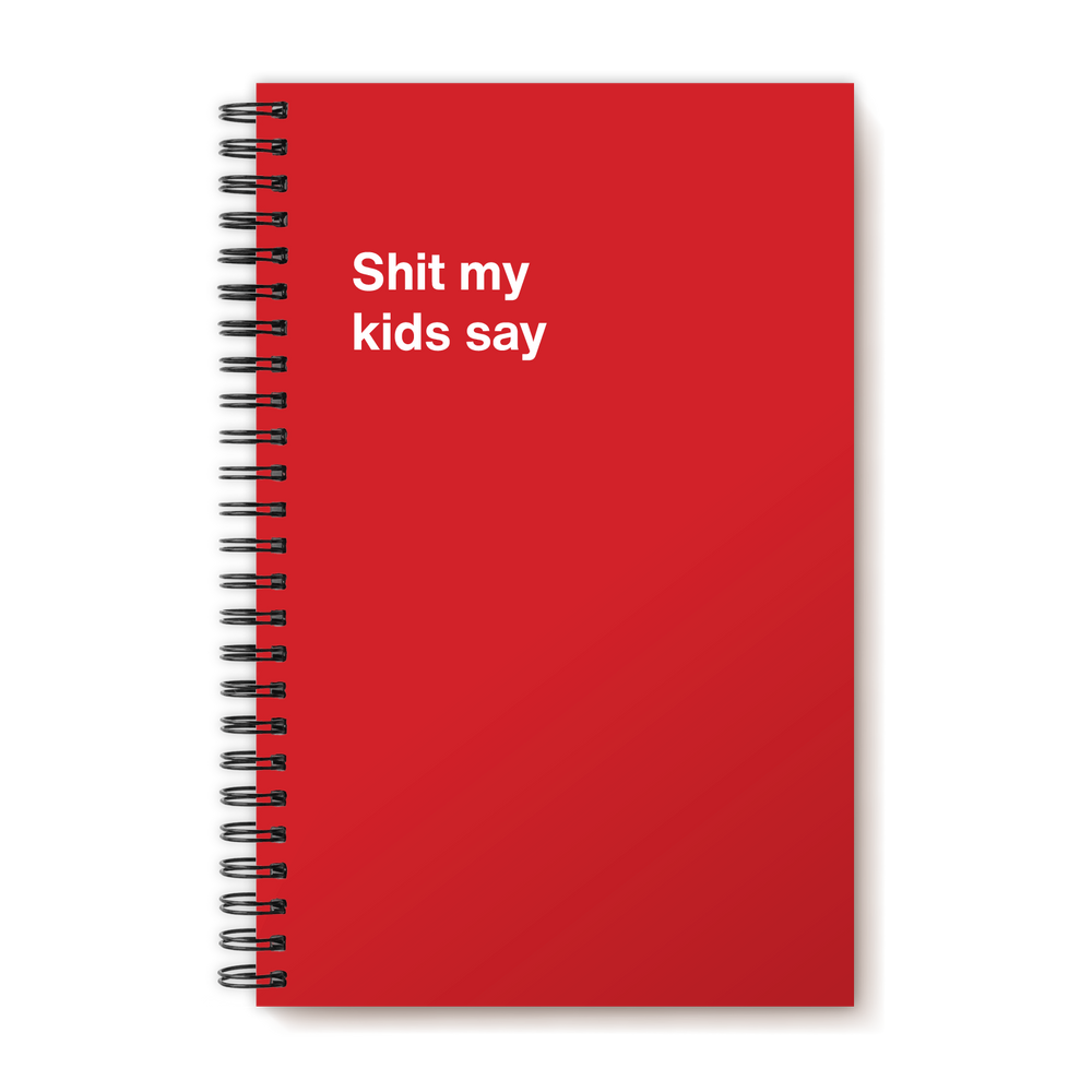 A funny notebook from WTF Notebooks® entitled 