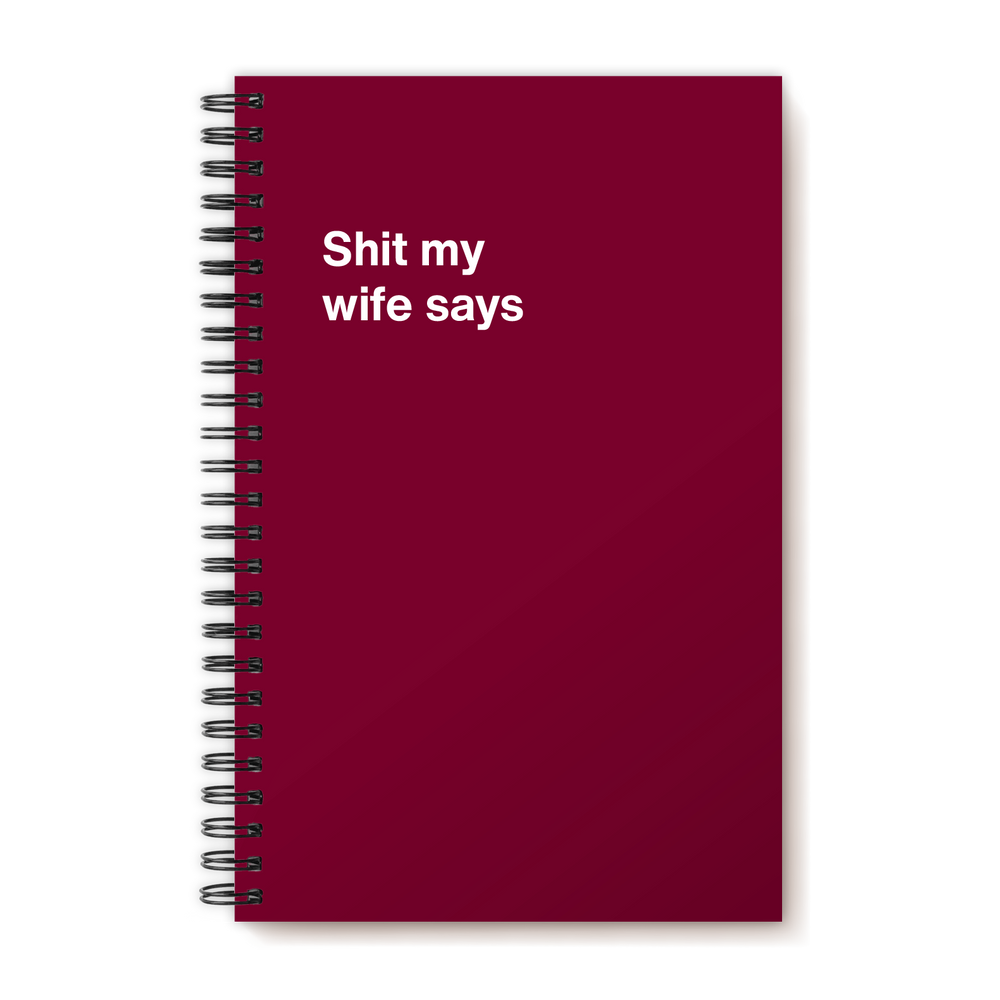 A funny notebook from WTF Notebooks® entitled 
