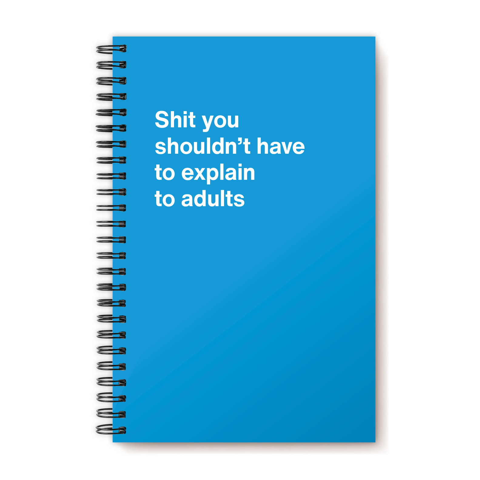 Shit you shouldn't have to explain to adults | WTF Notebooks
