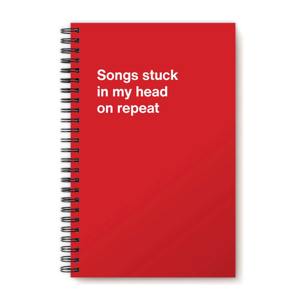 A funny notebook from WTF Notebooks® entitled 