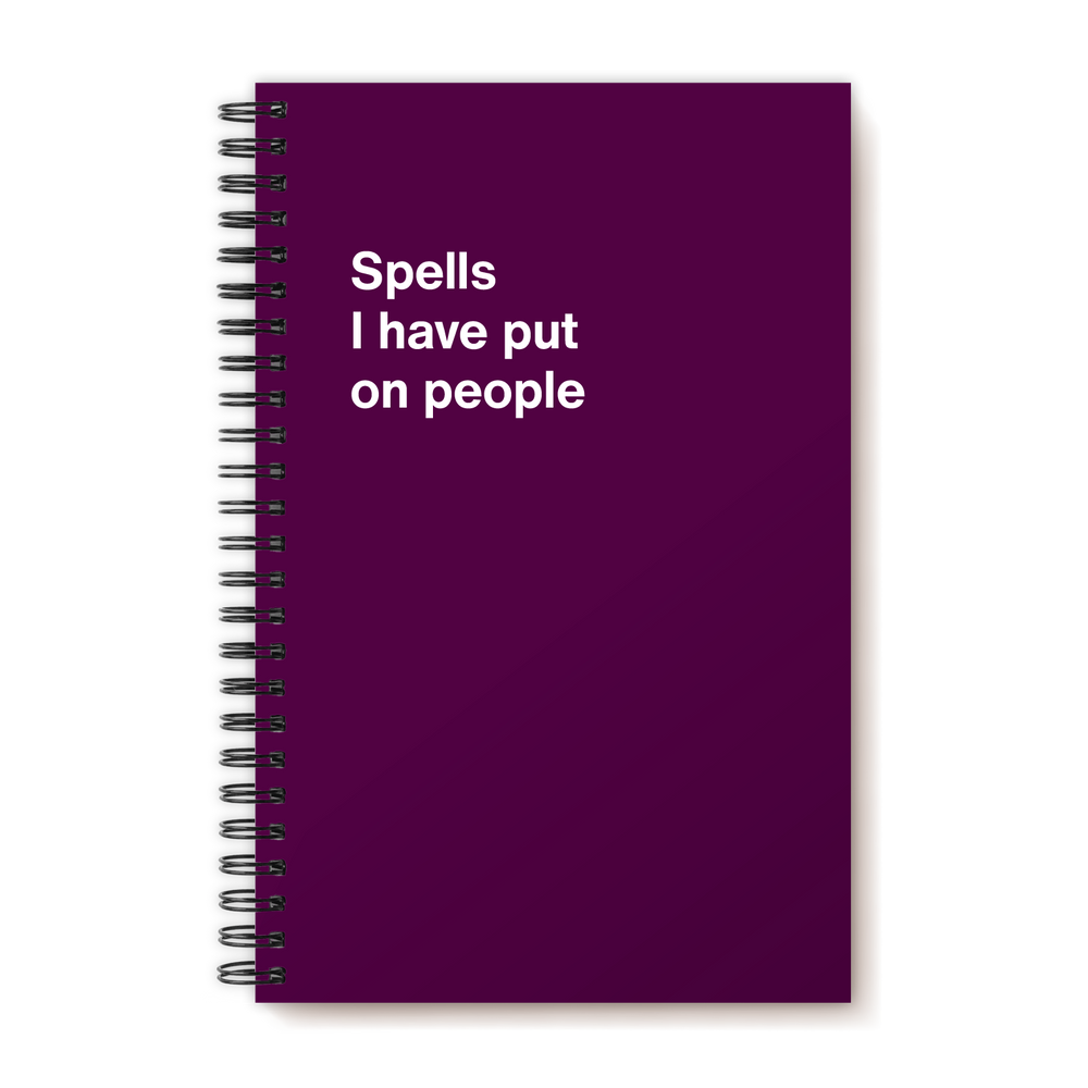 A funny notebook from WTF Notebooks® entitled 