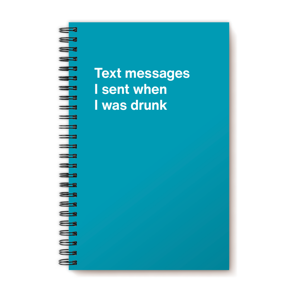 A funny notebook from WTF Notebooks® entitled 