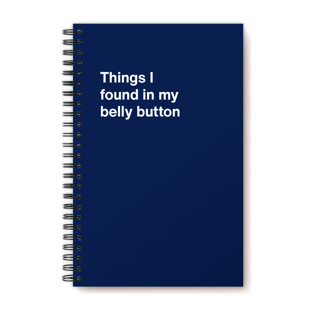 A funny notebook from WTF Notebooks® entitled 