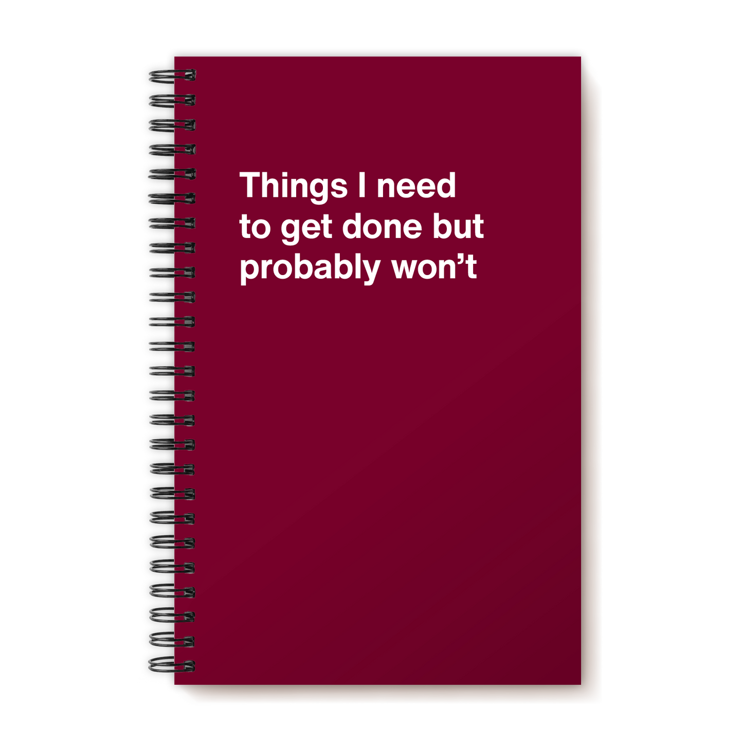 Things I need to get done but probably won't | WTF Notebooks