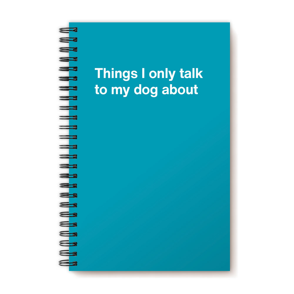 A funny notebook from WTF Notebooks® entitled 