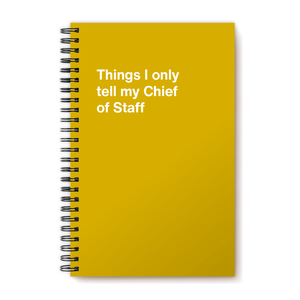 A funny notebook from WTF Notebooks® entitled 