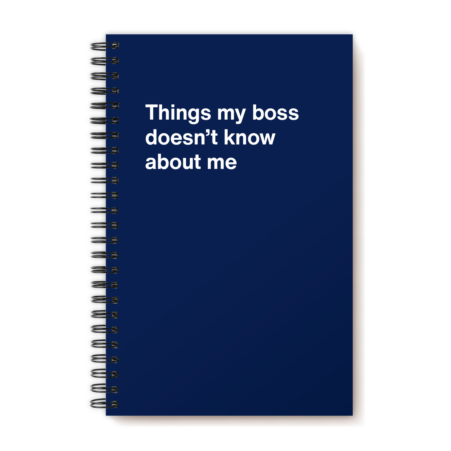 Things my boss doesn't know about me | WTF Notebooks