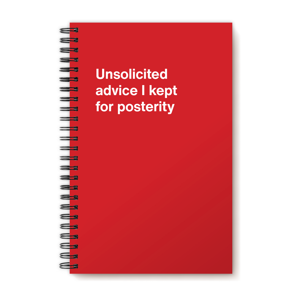 A funny notebook from WTF Notebooks® entitled 
